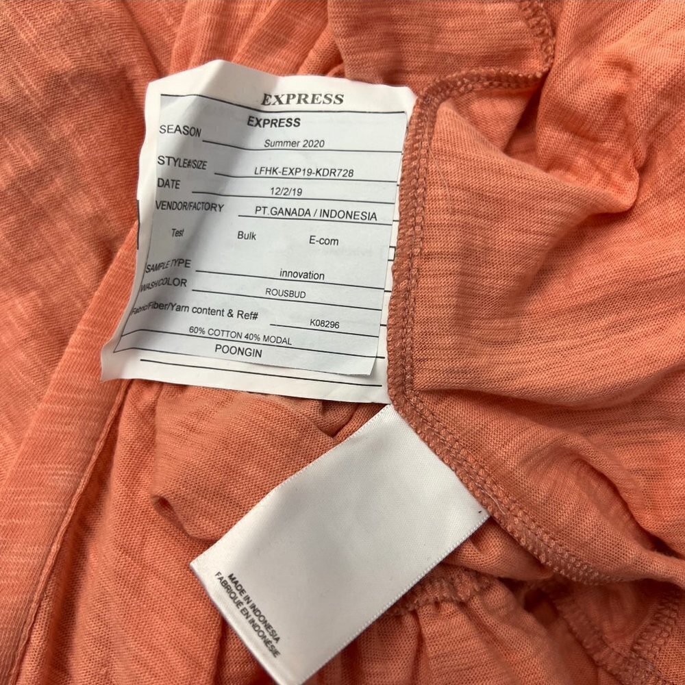 Express Orange Tiered Ruffled Button Front Maxi D… - image 4